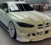 Необычное цветовое решение по окраске обвеса на БМВ (BMW) M3 G80 