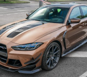 Карбоновый спойлер переднего бампера на БМВ М4 и М3 (BMW M4 и M3) G82 и G80