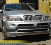 Накладка на передний бампер 4,8iS для рестайлингового BMW X5