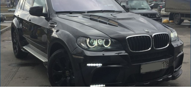 Аэродинамический обвес в стиле Hamann Tycoon EVO M X6 на BMW X5 E70