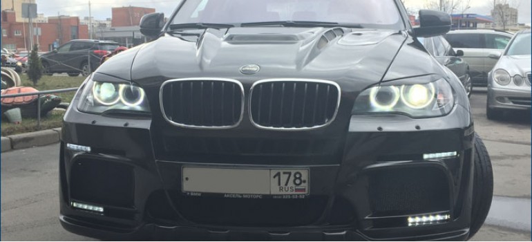 Профессиональная установка и покраска обвеса Хаманн ( Hamann ) Fresh на БМВ ( BMW ) X5 E70