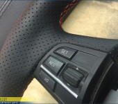 Перетяжка руля в натуральную автомобильную кожу Наппа (Nappa) на БМВ (BMW) GT F07