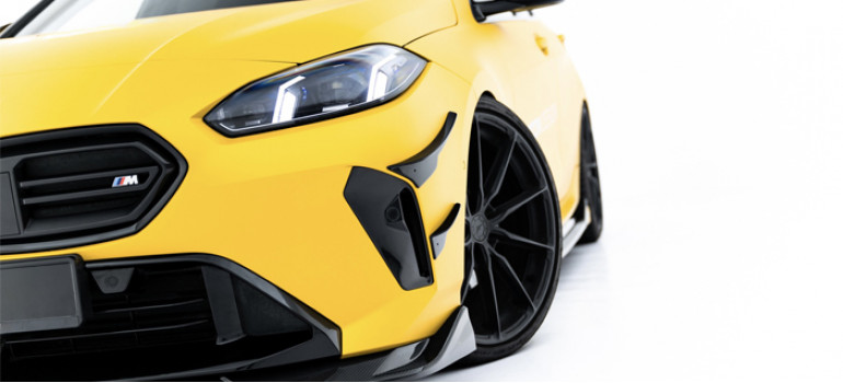 Карбоновый спойлер переднего бампера БМВ (BMW) M135i и М-Пакет F70 Карбоновый спойлер переднего бампера БМВ (BMW) M135i и М-Пакет F70