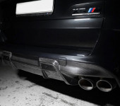 Карбоновый диффузор М Перформанс (M Performance) заднего бампера на БМВ (BMW) X5M F95 и X6M F96