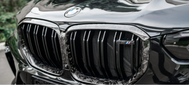 Карбоновая решетка радиатора (ноздри) для БМВ (BMW) X5M F95 и X5 G05
