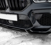 Карбоновый спойлер переднего бампера на БМВ (BMW) X6M F96