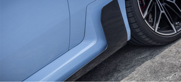 Карбоновые элероны М Перформанс (M Performance) под заднюю часть порогов БМВ (BMW) M2 G87