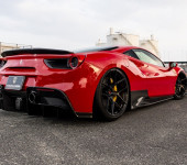 Аэродинамический обвес от японского тюнинг-ателье AIMGAIN на Феррари (Ferrari) 488 GTB