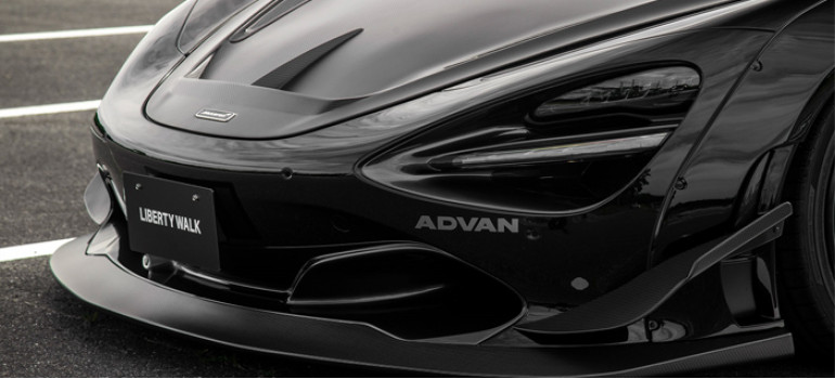 Аэродинамический обвес на Макларен (Mclaren) 720S от японского тюнинг-ателье Liberty Walk