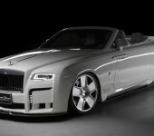 Аэродинамический обвес Black Bison от японского тюнинг-ателье WALD на Роллс Ройс (Rolls Royce) Dawn