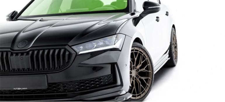 Аэродинамический обвес V.2 на Шкоду Суперб (Skoda Superb) Mk4 2023+ в версии Sportline