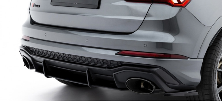 Диффузор Pro Line на задний бампер Ауди (Audi) RSQ3 SUV Sportback F3 2019+ 