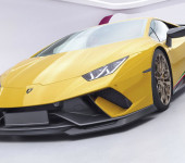 Спойлер (губа) переднего бампера на Ламборгини Хуракан (Lamborghini Huracan) Perfomante