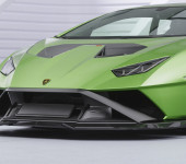 Спойлер (губа) переднего бампера на Ламборгини Хуракан (Lamborghini Huracan) STO