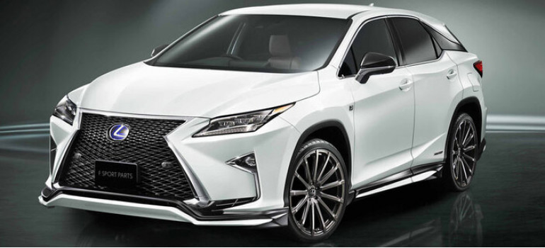 Аэродинамический обвес ТРД (TRD) на Лексус (Lexus) RX в версии F-Sport 2015-2019 г.в. Аэродинамический обвес ТРД (TRD) на Лексус (Lexus) RX в версии F-Sport 2015-2019 г.в.