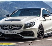 Сумасшедший обвес ВайдБоди (WideBody) от Prior Design на Mercedes C-Coupe в кузове С205