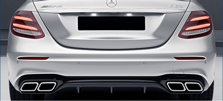 Диффузор заднего бампера в стиле AMG для Mercedes W213