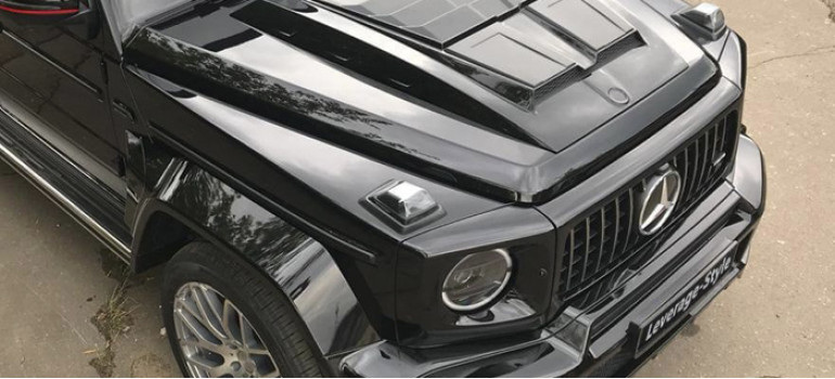 Накладка (горб) на капот на Гелендваген (Mercedes G) W463a и W465 Накладка (горб) на капот на Гелендваген (Mercedes G) W463a и W465