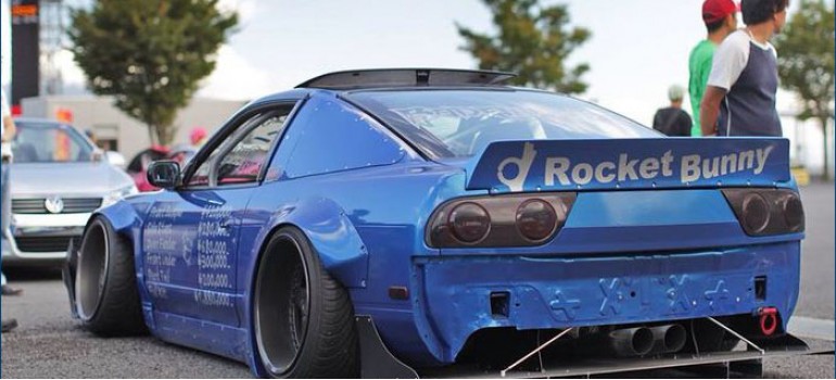 Спойлер в стиле Rocket Bunny на Nissan 200SX S13