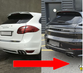 Комплект рестайлинга из Порше Кайен 958 в Porsche Cayenne 9Y0.2 GTS