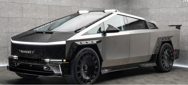Аэродинамический обвес (тюнинг) от Менсори (Mansory) на Теслу Кибертрак (Tesla Cybertruck)