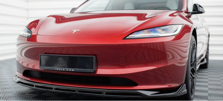 Аэродинамический обвес V.1 на Теслу (Tesla) Model 3 Project Highland MK4 Facelift (рестайлинг) 2023 г.