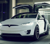 Карбоновый аэродинамический обвес на Теслу (Tesla) Model X