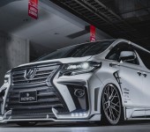Аэродинамический тюнинг Тойоты Альфард (Toyota Alphard) 2018 г.в. от японского тюнинг-ателье ROWEN