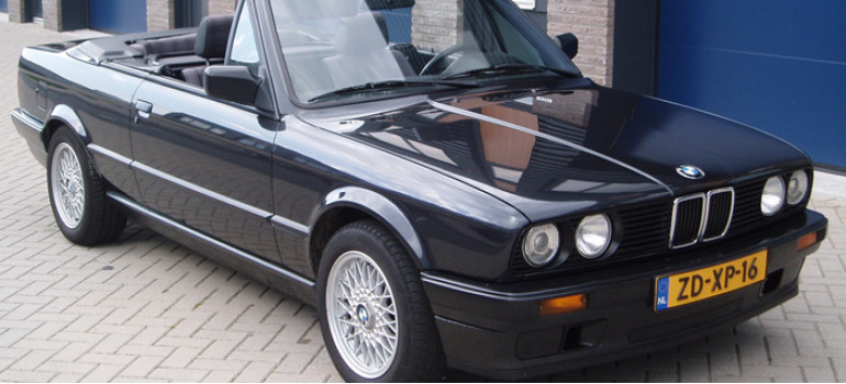 Кабриолетный тент на БМВ (BMW) E30 Cabrio 1983-1993 годов выпуска