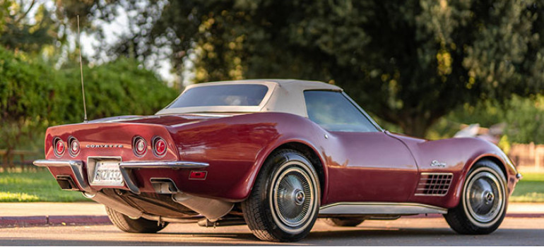 Кабриолетный тент на Шевроле Корветт (Chevrolet Corvette) Stingray C1-C4 1953-1993 годов выпуска