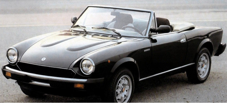 Кабриолетный тент и чехол на Фиат (Fiat) 124 и Pininfarina Spider 1966-1985 годов выпуска