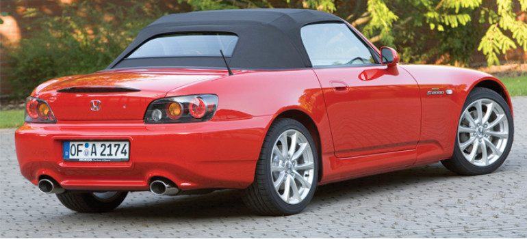 Кабриолетный тент на Хонду (Honda) S2000 1999-2006 годов выпуска