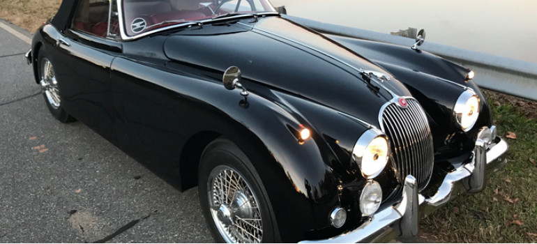 Потолок на Ягуар (Jaguar) XK 120DHC -150DHC 1949-1961 годов выпуска