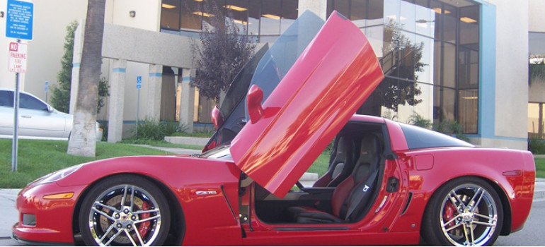 Ламбо двери LSD (Lambo Style Doors) для Шевроле Корветт (Chevrolet Corvette) C6