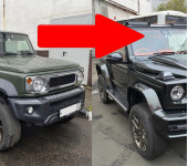 Тюнинг Сузуки Джимни (Suzuki Jimny) в стиле Гелендвагена (Mercedes G63) Brabus