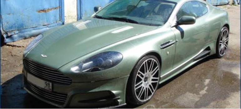 Переделка ламбо-дверей на Aston Martin DB9 Mansory edition