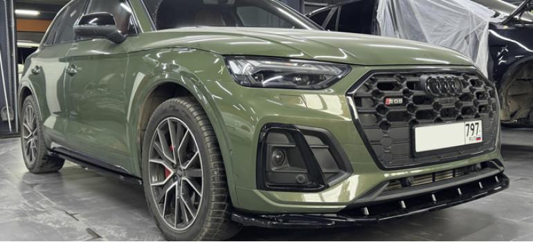 Установка обвеса на Ауди (Audi) SQ5 Mk2 рестайлинг Установка обвеса на Ауди (Audi) SQ5 Mk2 рестайлинг