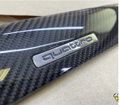 Ламинация настоящим карбоном деталей салона Ауди А4 (Audi A4)