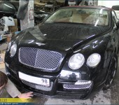 Ремонт карбонового спойлера обвеса Mansory на Bentley GT Continental