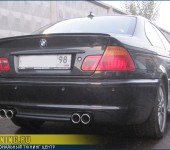 Разведение ( разводка ) глушителя на две стороны на BMW E46 330CDi