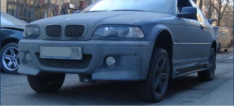 Установка пневмоподвески на BMW 328 E46 Coupe