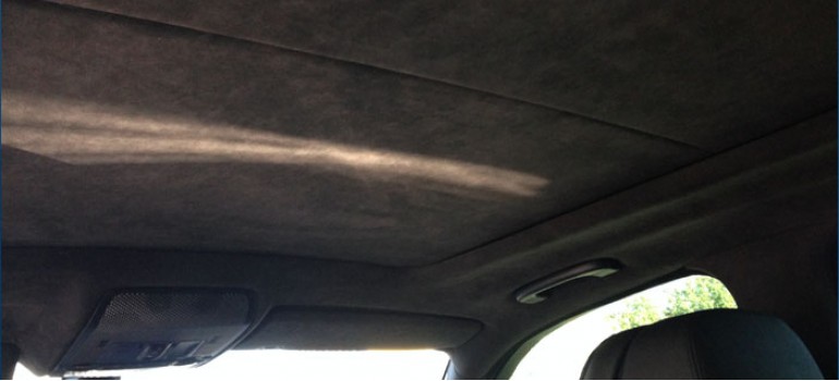 Перетяжка потолка и стоек в алькантару на БМВ ( BMW ) E70 X5