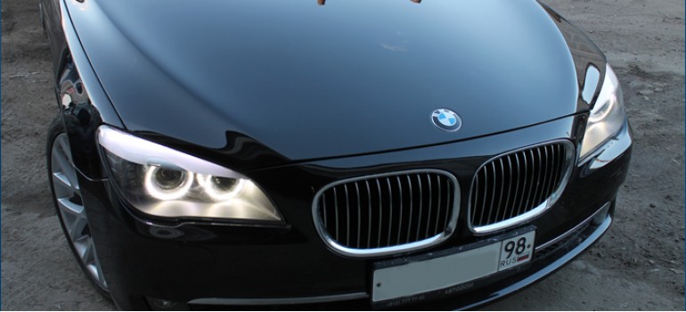 Замена штатных ангельских глазок на сверхъяркие светодиодные SMD Ангельские Глазки ( Angel Eyes ) на БМВ ( BMW ) F-01