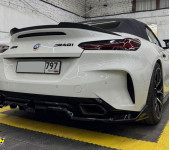 Установка накладки на диффузор заднего бампера БМВ (BMW) Z4 M40i G29
