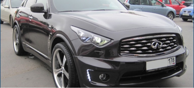 Установка и покраска обвеса на Infiniti FX50