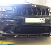 Установка "губы" ОЕМ на бампер Джипа Гранд Чероки ( JEEP Grand Cherokee )