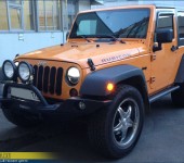 Установка нового бампера и дополнительных противотуманных фар на JEEP Wrangler