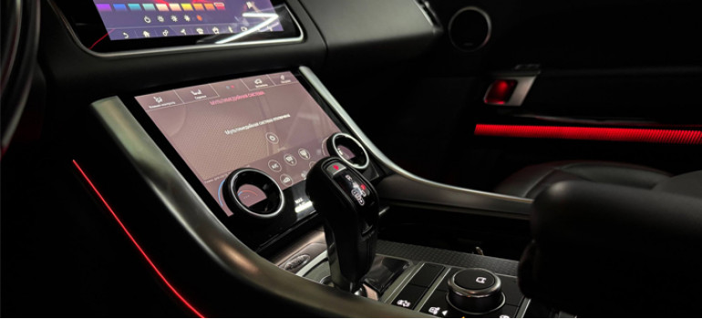 Установка новой подсветки салона Ambient Light в Рейндж Ровер Спорт (Range Rover Sport) 2022 года Установка новой подсветки салона Ambient Light в Рейндж Ровер Спорт (Range Rover Sport) 2022 года