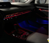 Установка контурной атмосферной подсветки Ambient Light в салон Мазды (Mazda) 3