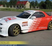 Установка и покраска обвеса widebody на Mazda RX-7